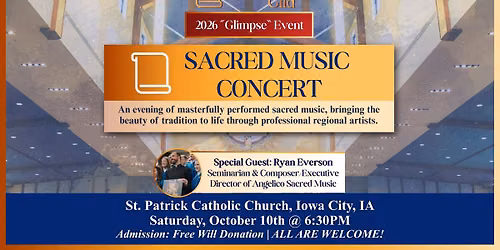 Glimpse Event: Sacred Music Concert