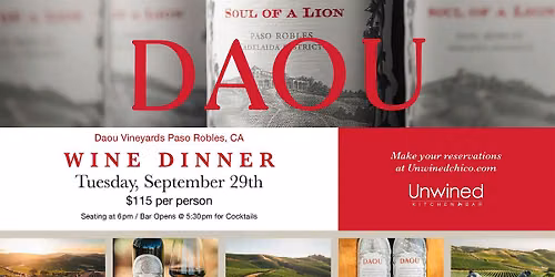 Daou Vineyards pairing dinner
