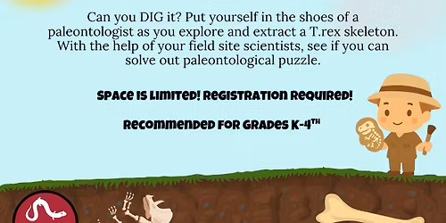 Alabama Museum of Natural History: We Dig Dinos! - Registration Required