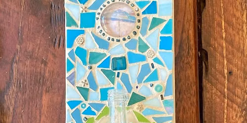 Mixed Media Wall Vase
