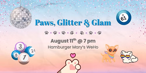 Paws, Glitter & Glam: Drag Queen Bingo Fundraiser