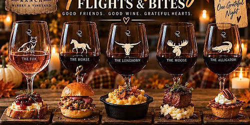 Friendsgiving Flights & Bites  Good Friends. Good Wine. Grateful Hearts.
