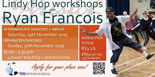 RYAN FRANCOIS Lindy Hop workshops