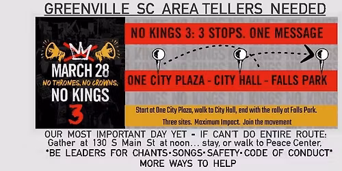 No Kings GVL Tell Them Tuesday 