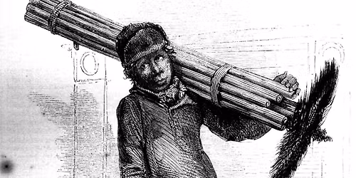 Chimney sweeps' climbing boys in Staffordshire