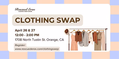 Clothing Swap By Rescued Eras