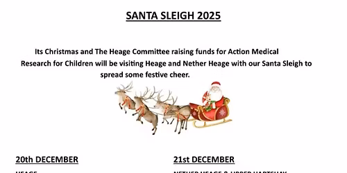 Santa Sleigh - Action Medical Research for Children