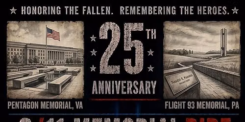 25th anniversary 9\/11 Memorial Ride