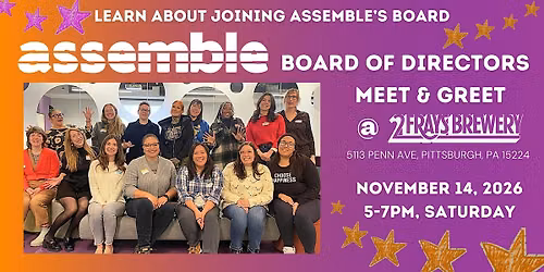 Assemble's Board Meet and Greet at Two Frays