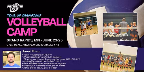 Grand Rapids Tour of Champions Volleyball Camp