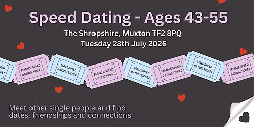 Speed Dating (43-55 year olds)