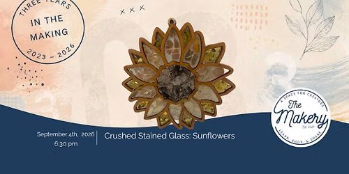 Crushed Stained Glass - Sunflowers