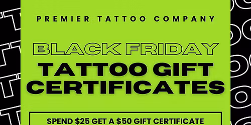BLACK FRIDAY - HALF OFF Gift Certificates!!