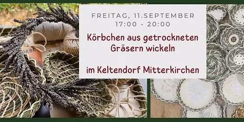 \ud83c\udf3e K\u00f6rbchen aus getrockneten Gr\u00e4sern wickeln\ud83c\udf3e