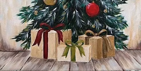 Christmas tree painting at The Vineyard at Hershey