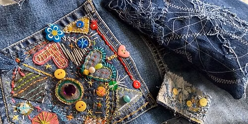 Saturday morning clothes mending cafe