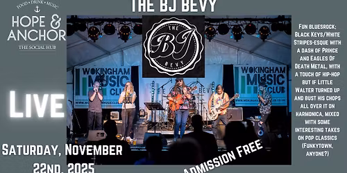 Live Saturday night music - featuring The BJ Bevy!