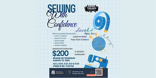 Sewing with Confidence! Level 2