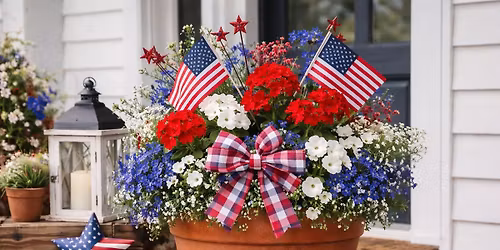 Memorial Day porch pot