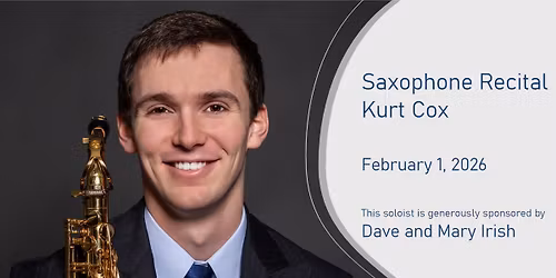 Kurt Cox - Saxophone Recital