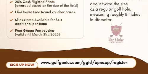 8th Annual Turkey Day Big Cup 3-Person Scramble