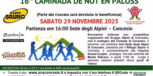 16^ CAMINATA DE NOT EN PALOSS