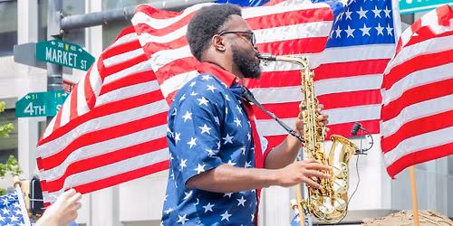 Ikechi Onyenaka at Salute to Independence 250th Parade
