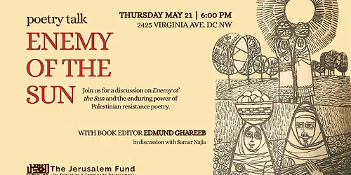 Poetry Talk: Enemy of the Sun with Edmund Ghareeb
