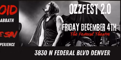 Ozzfest Tribute 2.0 ft. Paranoid + The Ultimate Sin
