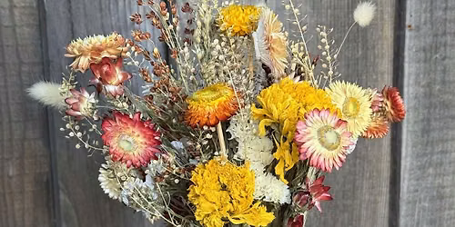 Dried flower bouquet workshop