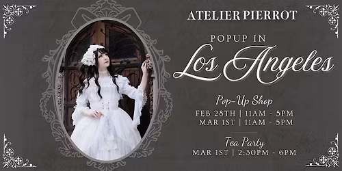 ATELIER PIERROT Pop up in Los Angeles