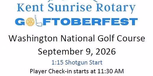 Golftoberfest 2026 by Kent Sunrise Rotary