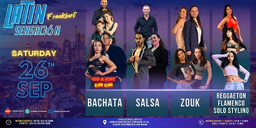 \u25d0  LATIN SENSACI\u00d3N Frankfurt \u25d1 3 Floors!