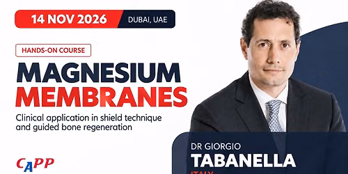 Magnesium membranes in shield technique and GBR - Dr. Giorgio Tabanella