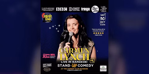 Stand-Up Comedy - CARMEN LYNCH (Jimmy Fallon, BBC, Comedy Central) - Live in Bangkok!