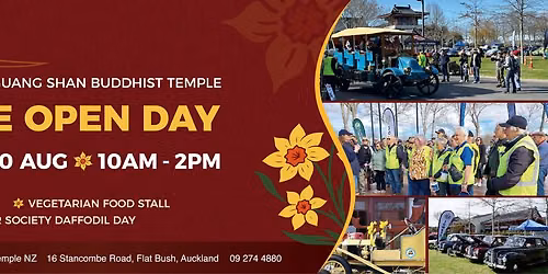 2026 Temple Open Day Supporting Cancer Society with Vintage Car Club