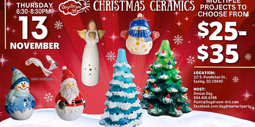 Christmas Ceramics Paint Party