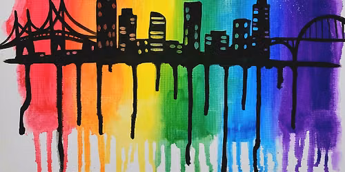 Portland Pride Paint and Sip at Steeplejack