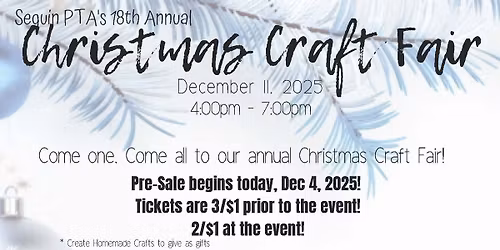 PTA Christmas Craft Fair