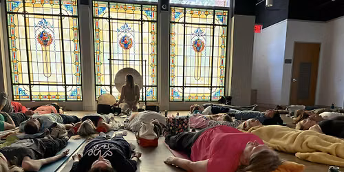 Sound Bath in the Tiffany Gallery