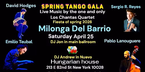 SPRING GALA MILONGA DEL BARRIO NYC