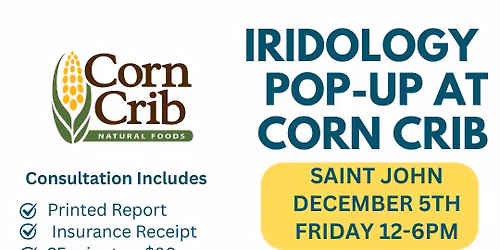 Saint John - Iridology Pop-Up
