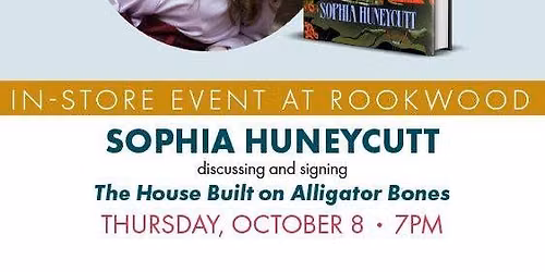Sophia Huneycutt discussing and signing The House Built on Alligator Bones