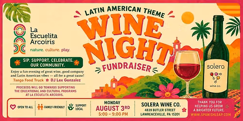 Latin American Wine Night Fundraiser @ Solera!