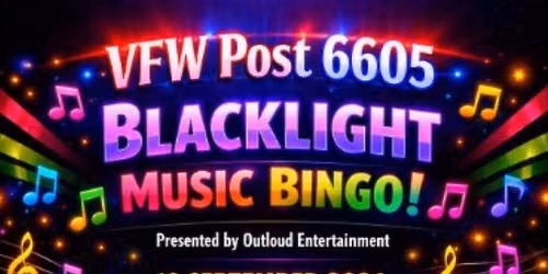 Black Light Music Bingo