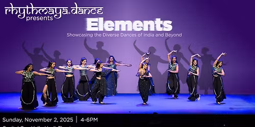 Parking Rhythmaya Dance - Elements: Showcasing the Diverse Dances of India and Beyond