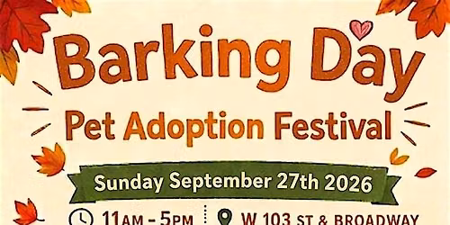 Barking Day , Pet Adoption Festival