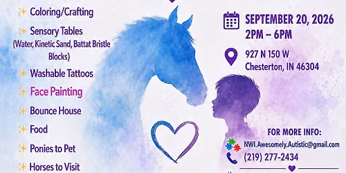 Awesomely Autistic + True North Stables-Faith, fellowship AND AUTISM AWARENESS