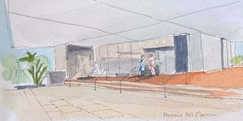 Urban Sketch at the Phoenix Art Museum