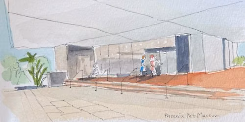 Urban Sketch at the Phoenix Art Museum